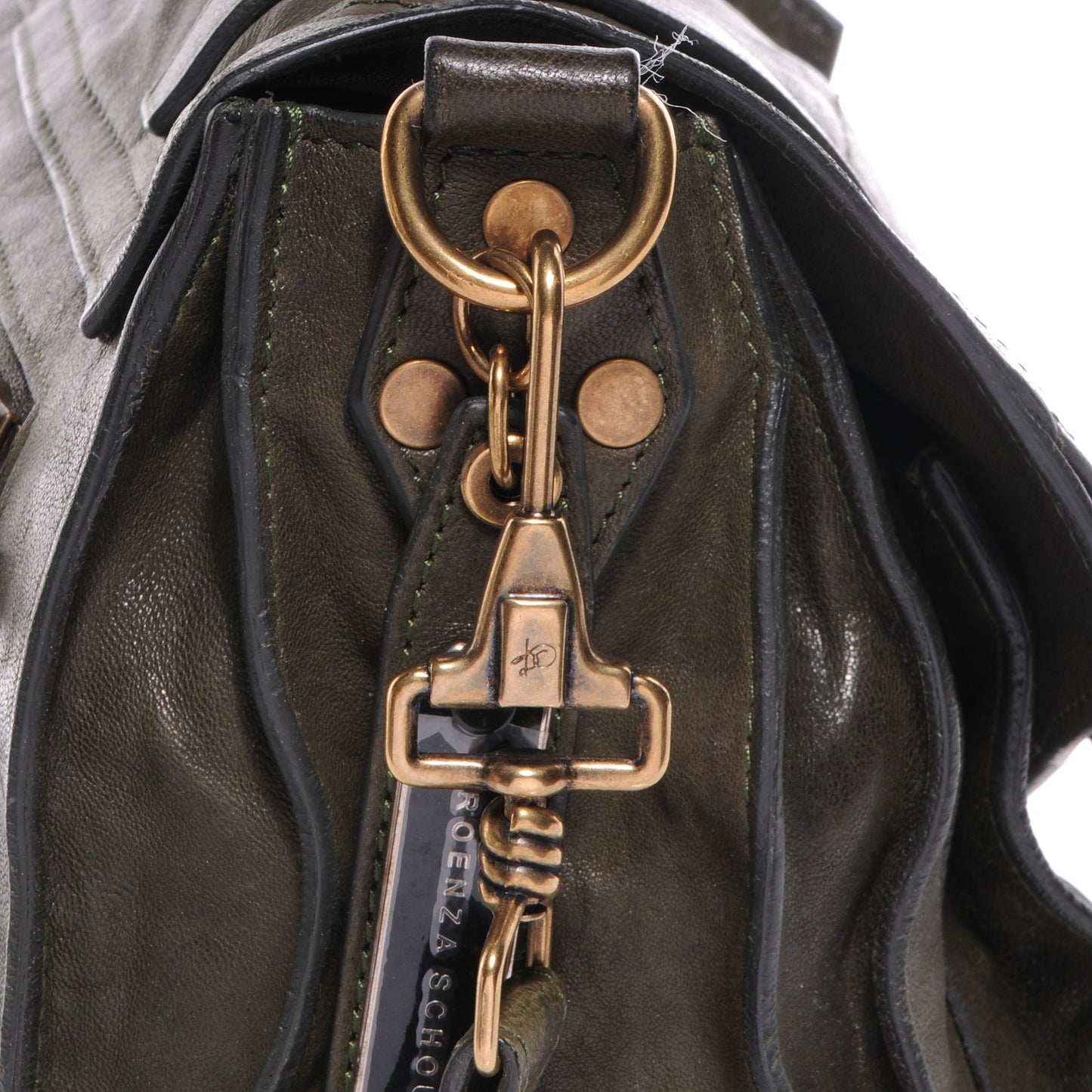 Lambskin PS1 Medium Satchel Military
