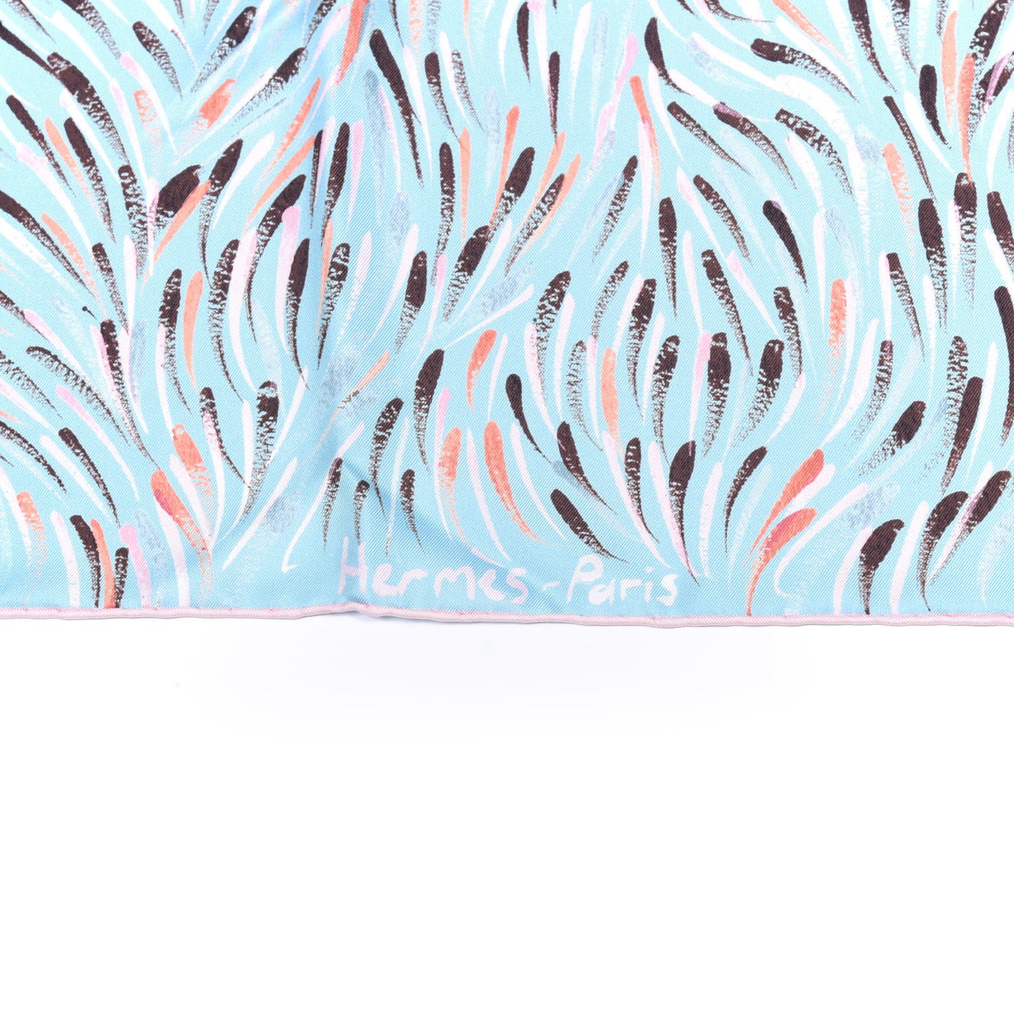 Silk Le Reve De Gloria Scarf 90 Bleu Glacier Rose