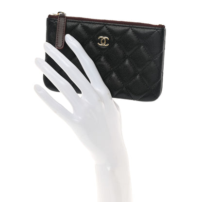 Chanel Caviar Quilted Small Cosmetic Case Black 2 of 8