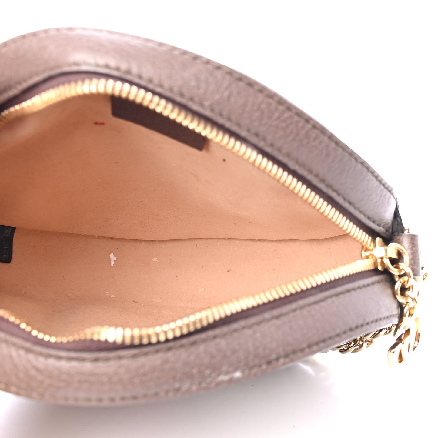 GG Supreme Monogram Web Mini Ophidia Round Shoulder Bag Brown