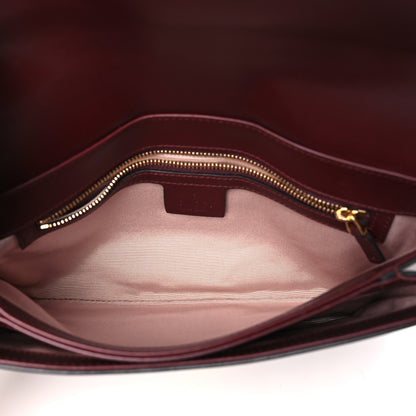 Gucci Vitello Palmellato Lux Small Arli Flap Shoulder Bag Vintage Bordeaux 5 of 12