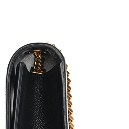 Saint Laurent Grain De Poudre Medium Classic Monogram Kate Satchel Black 12 of 14