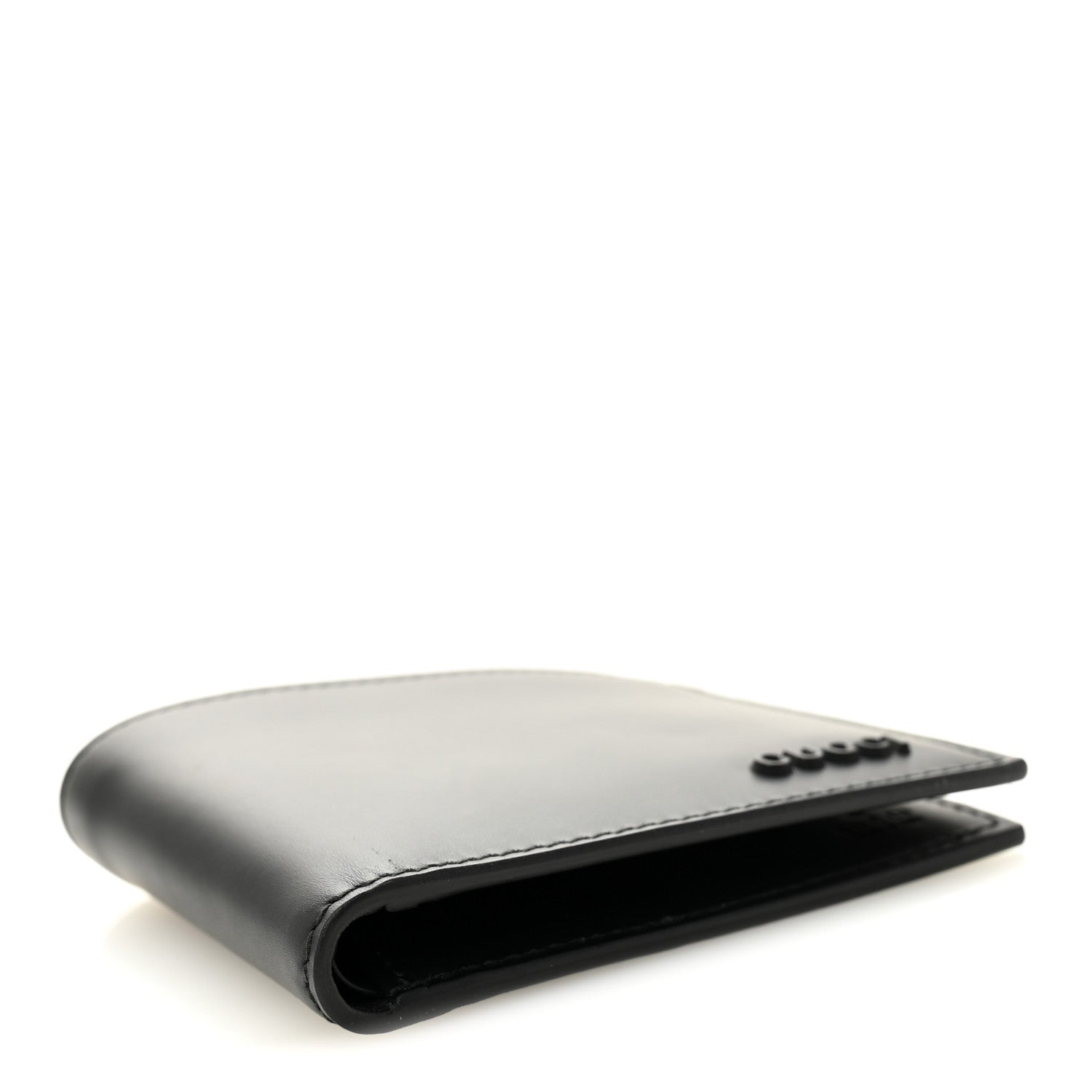 Gucci Vitello Bi-Fold Gomma Wallet Black 4 of 8