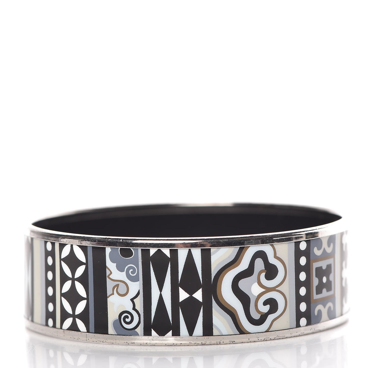 Enamel Printed Wide La Femme Aux Semelles de Vent Bracelet 65