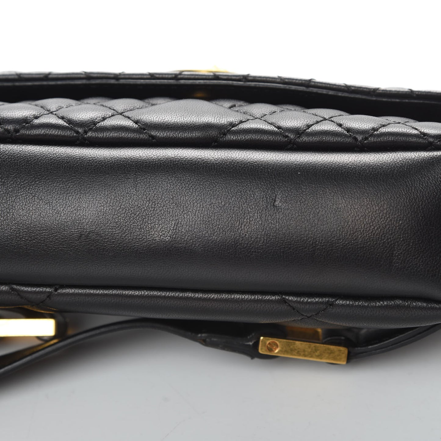 Nappa Barocco Quilted Vanitas Medea Belt Bag Black
