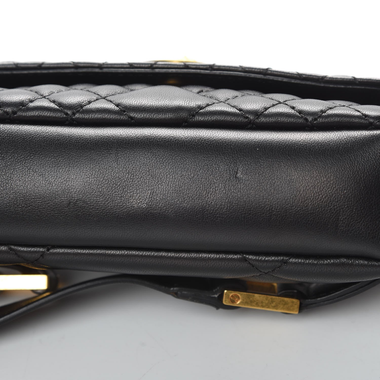 Versace Nappa Barocco Quilted Vanitas Medea Belt Bag Black 12 of 13