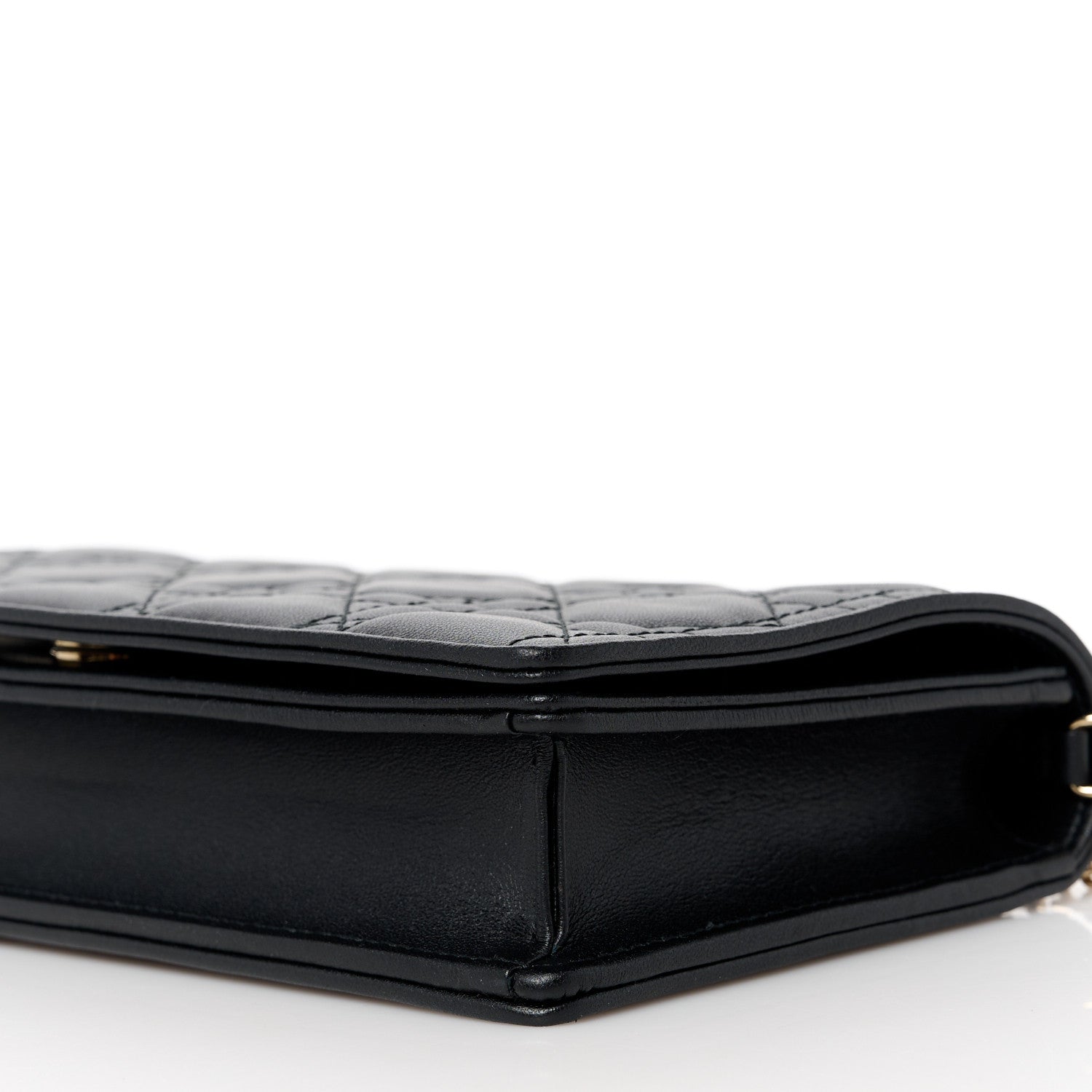 Christian Dior Lambskin Cannage Lady Dior Pouch Black 15 of 15