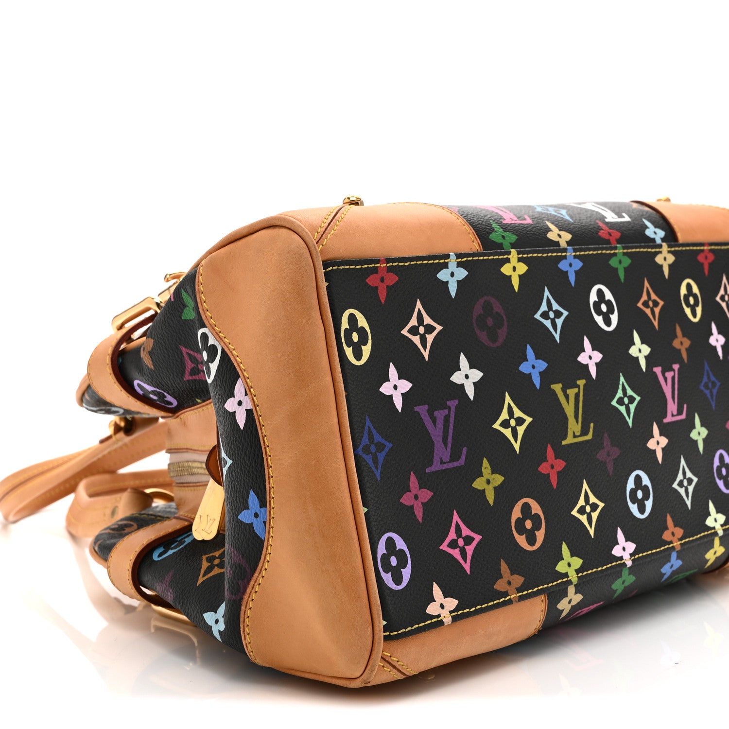 Louis Vuitton Monogram Multicolor Claudia Black 9 of 10