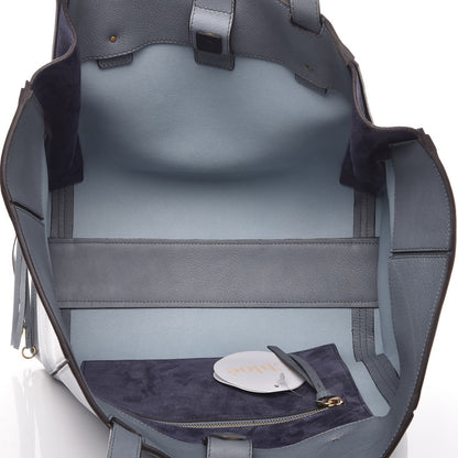 Chloe Smooth Calfskin Medium Milo Shopping Tote Cloudy Blue 5 of 7