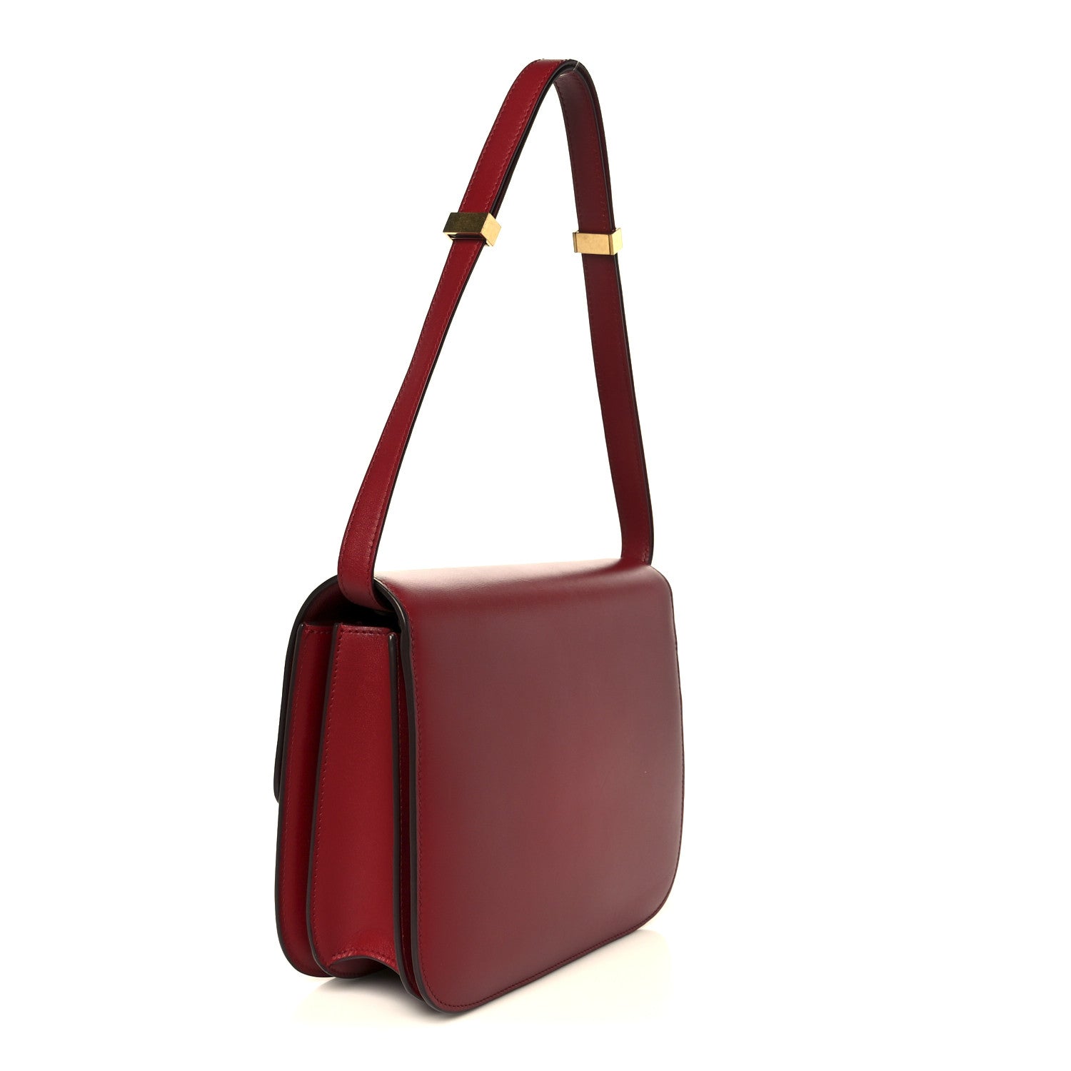 Celine Box Calfskin Medium Classic Box Flap Bag Red 3 of 10