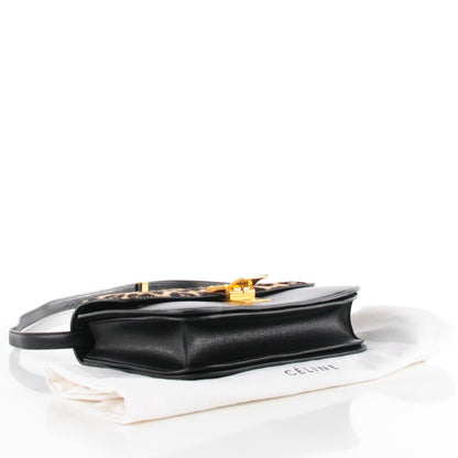Celine Pony Hair Leopard Medium Box Flap Black 8 of 20