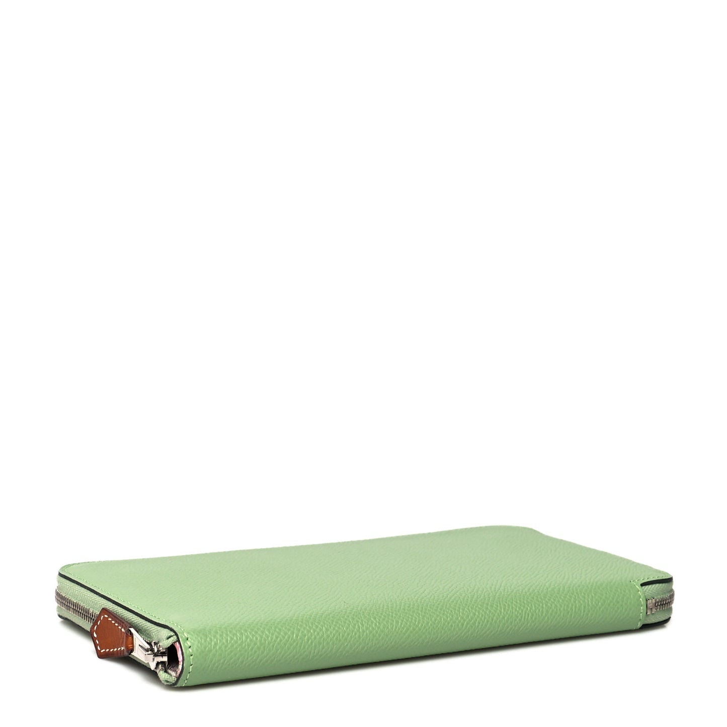 Epsom Silk'In Wallet Vert Criquet
