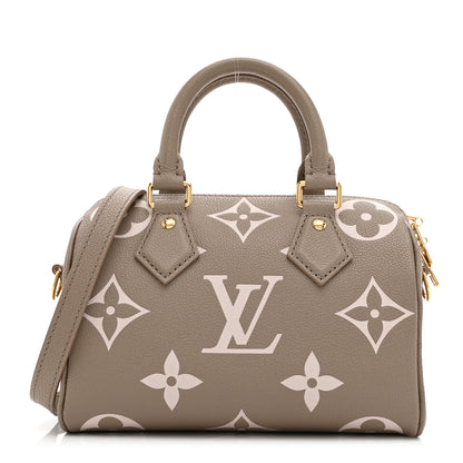 Louis Vuitton Empreinte Monogram Giant Speedy Bandouliere 20 Creme Beige 1 of 9