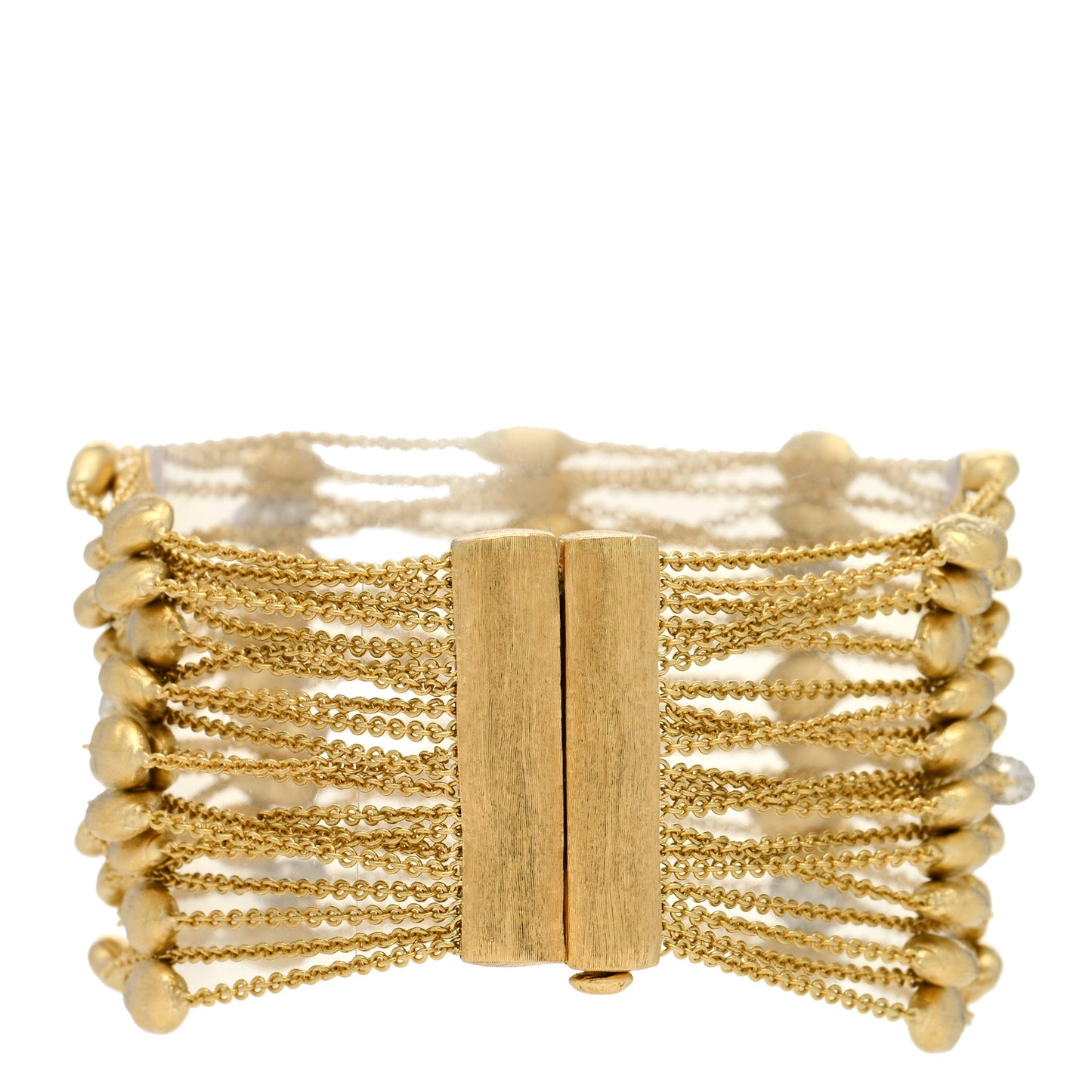 18K Yellow Gold Diamond Siviglia 20 Strand Bracelet