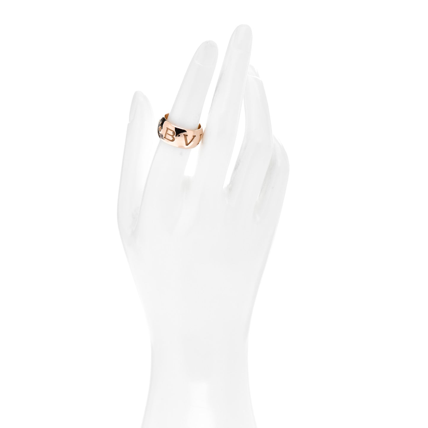 18K Rose Gold Monologo Band Ring 54 7