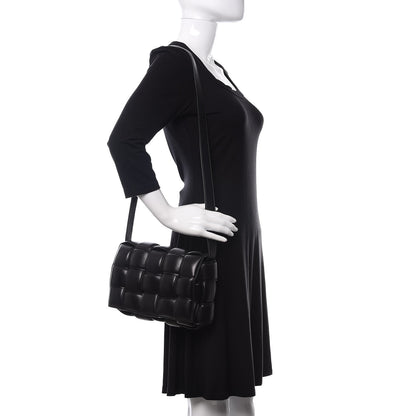 Bottega Veneta Nappa Maxi Intreccio Padded Cassette Crossbody Bag Black 2 of 9