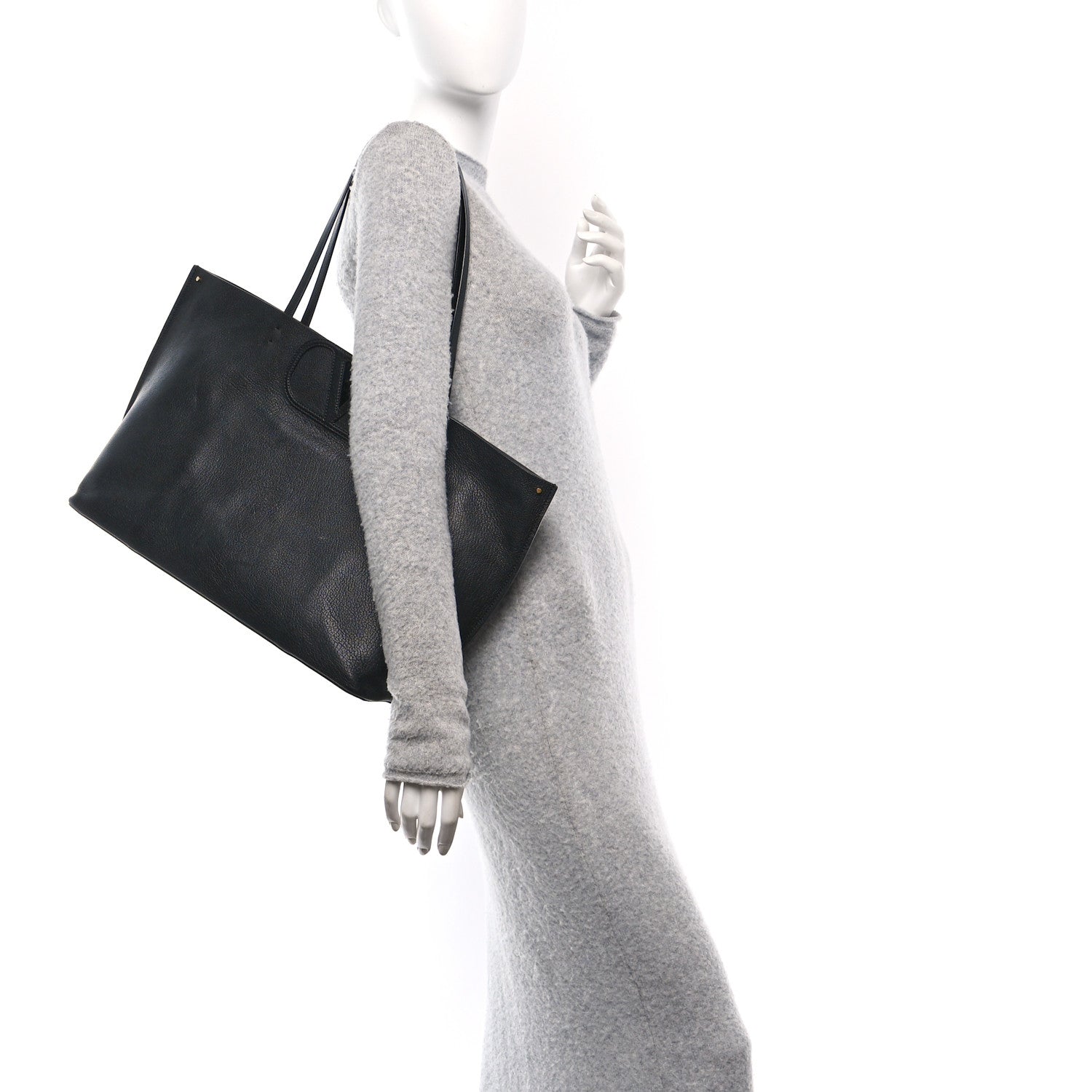 Valentino Garavani Calfskin Large Vlogo Fillme Tote Black 2 of 9