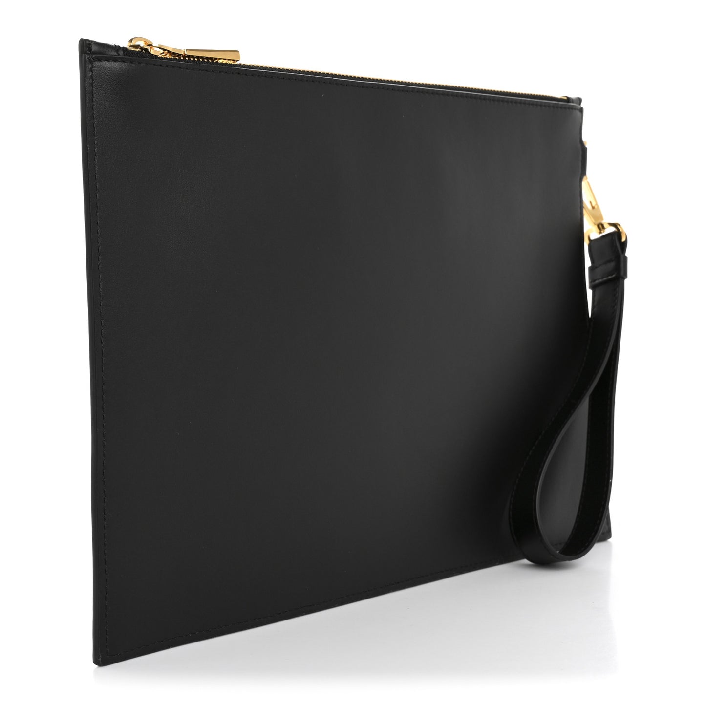 Vitello Tribute Icon Wristlet Bag Black