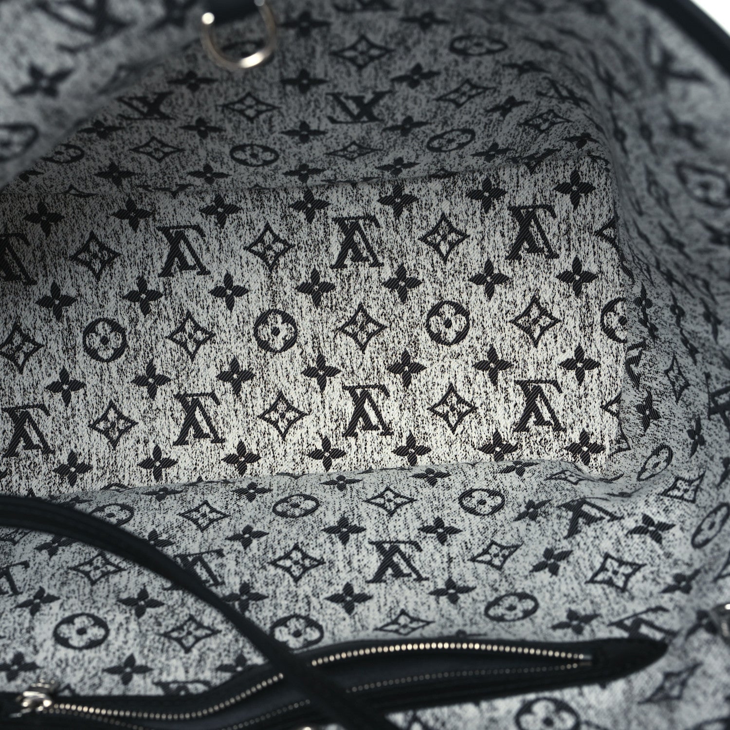 Louis Vuitton Denim Monogram Jacquard Neverfull MM Grey 6 of 11