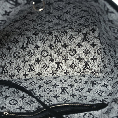 Louis Vuitton Denim Monogram Jacquard Neverfull MM Grey 6 of 11