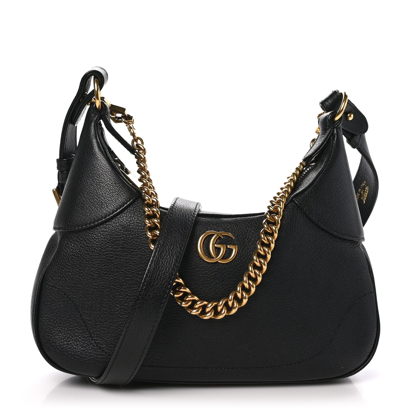 Goatskin Small Aphrodite Shoulder Bag Black