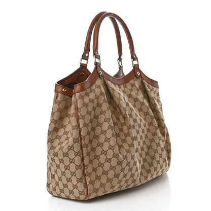 Gucci Monogram Large Sukey Tote Brown 3 of 11