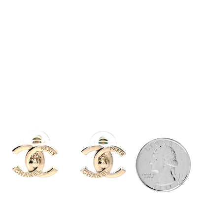 Chanel Metal CC Turnlock Earrings Gold 2 of 4