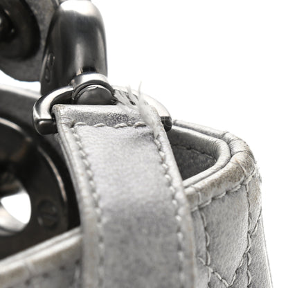 Christian Dior Lambskin Cannage Medium Lady Dior Grey 7 of 14