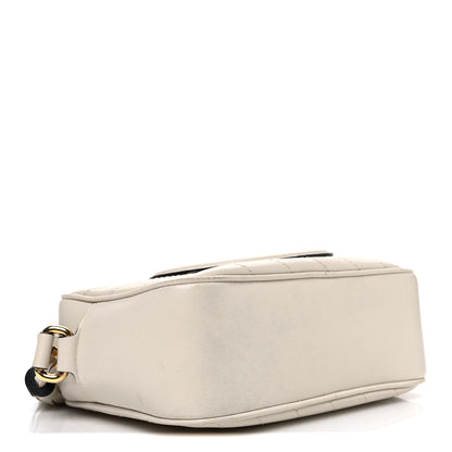 Gucci Sakai Be Green Calfskin Diagonal Stitched Small Blondie Shoulder Bag Mystic White 4 of 12