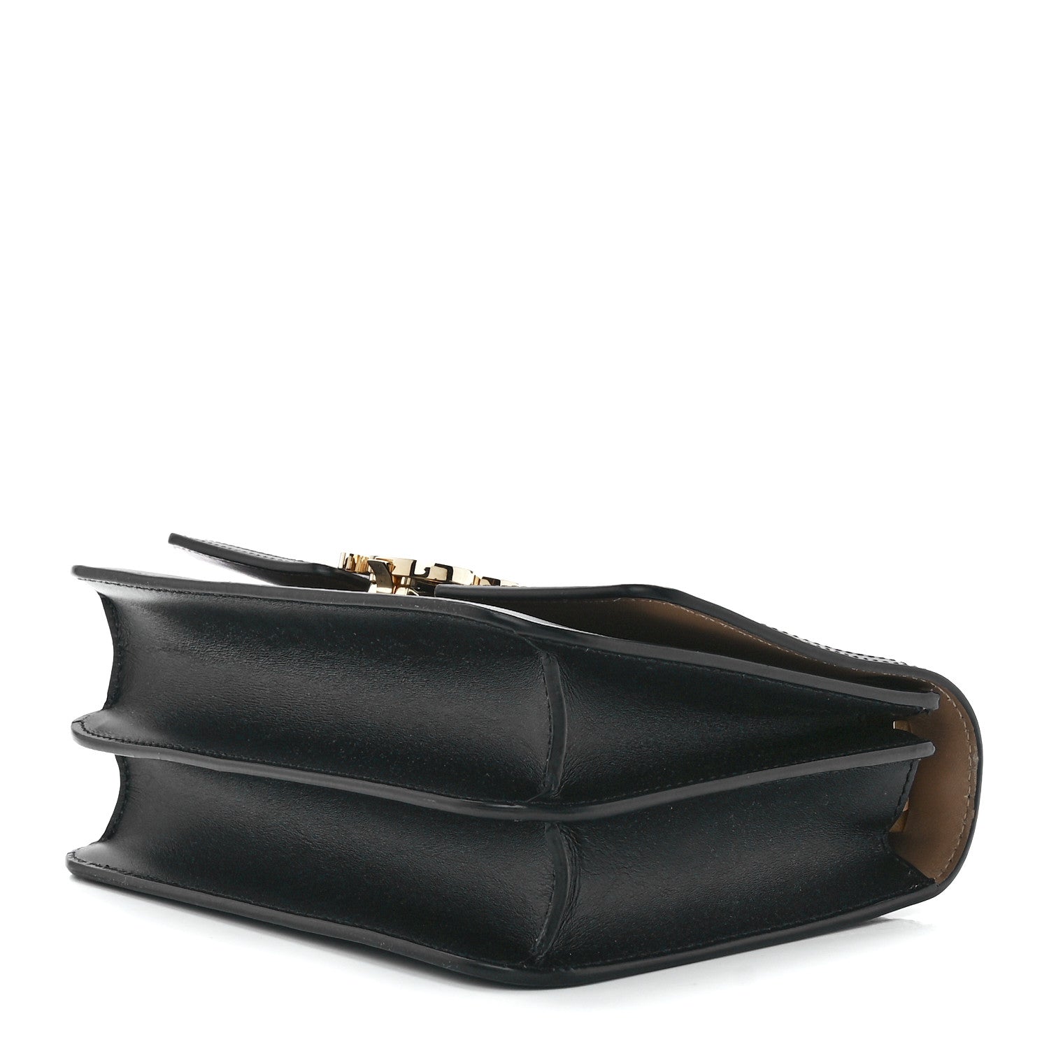Burberry Calfskin Small TB Envelope Clutch Bag Malt Brown 8 of 11