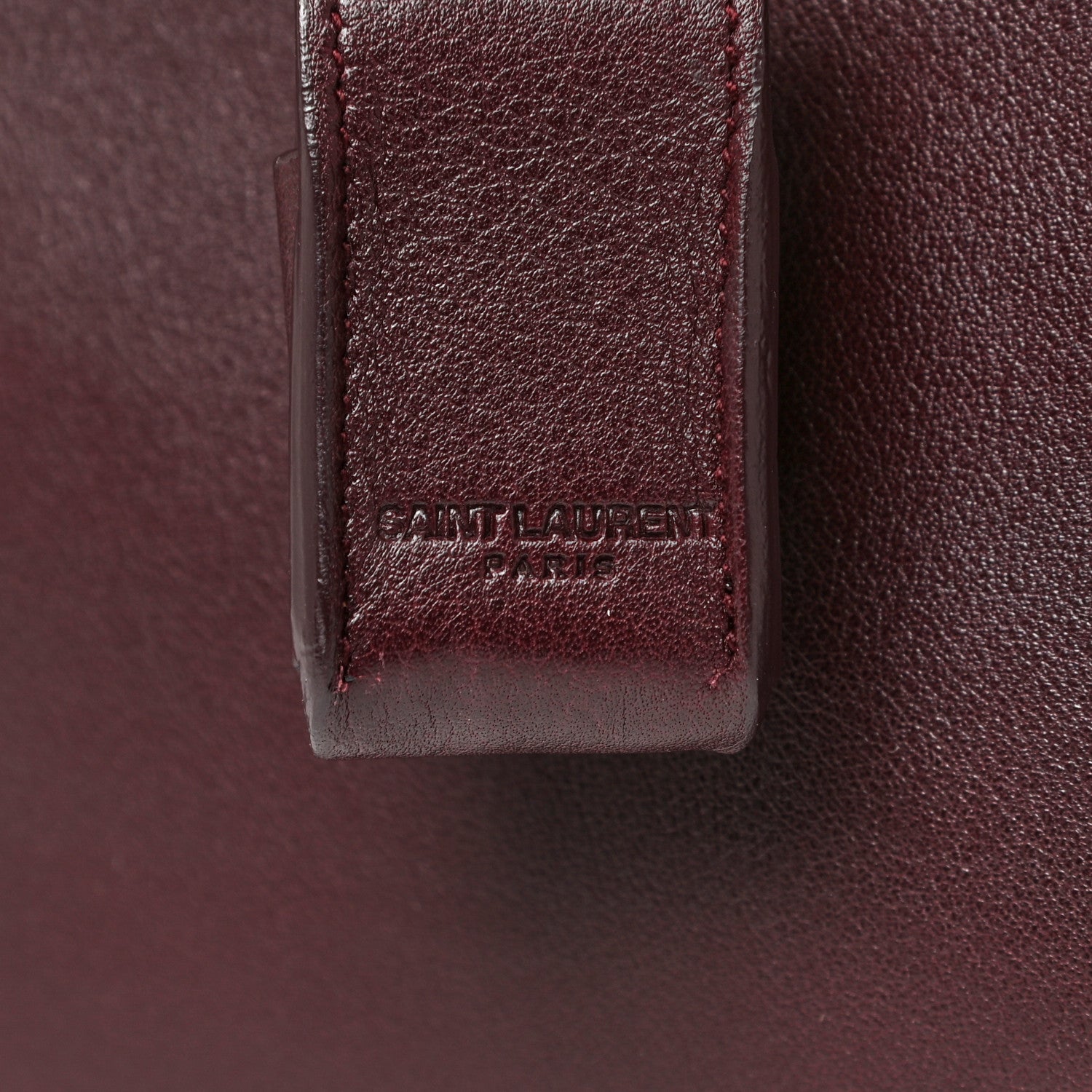 Saint Laurent Calfskin Small Sac De Jour Amarena 17 of 19