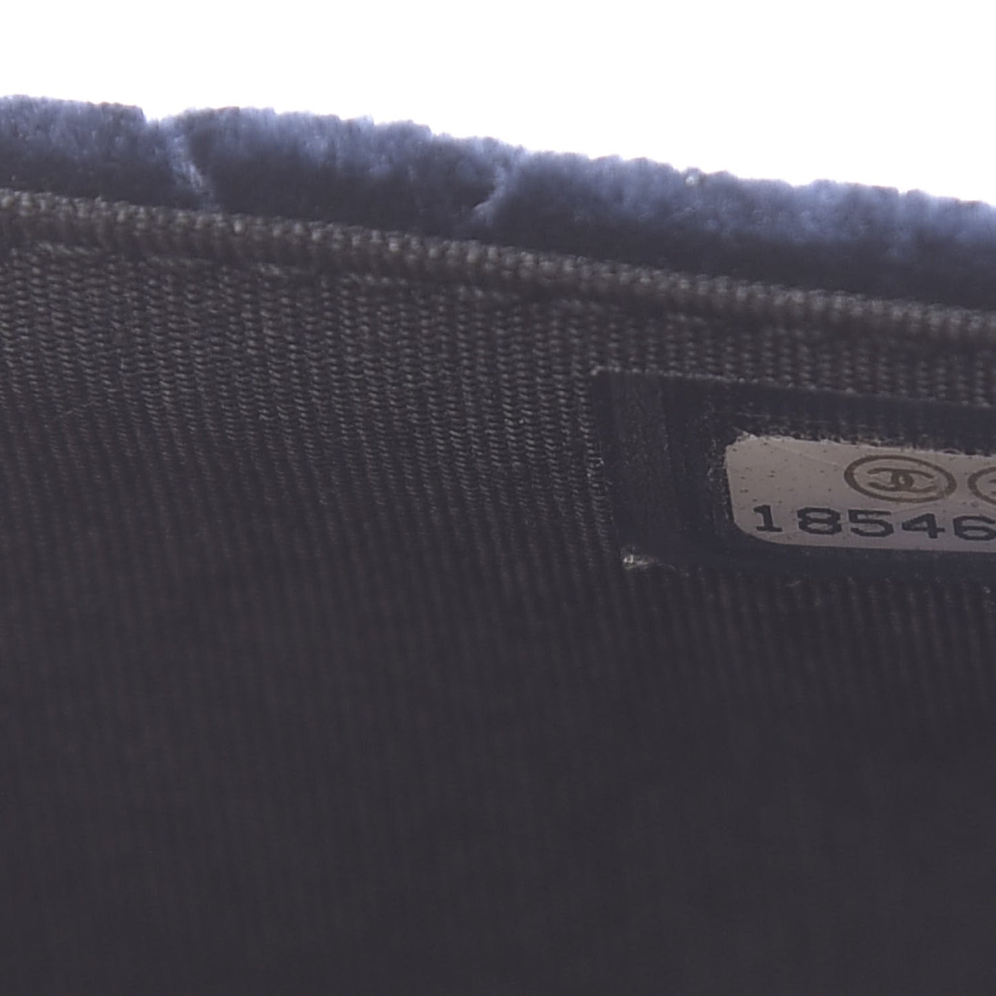 Velvet Quilted Boy Wallet On Chain WOC Navy