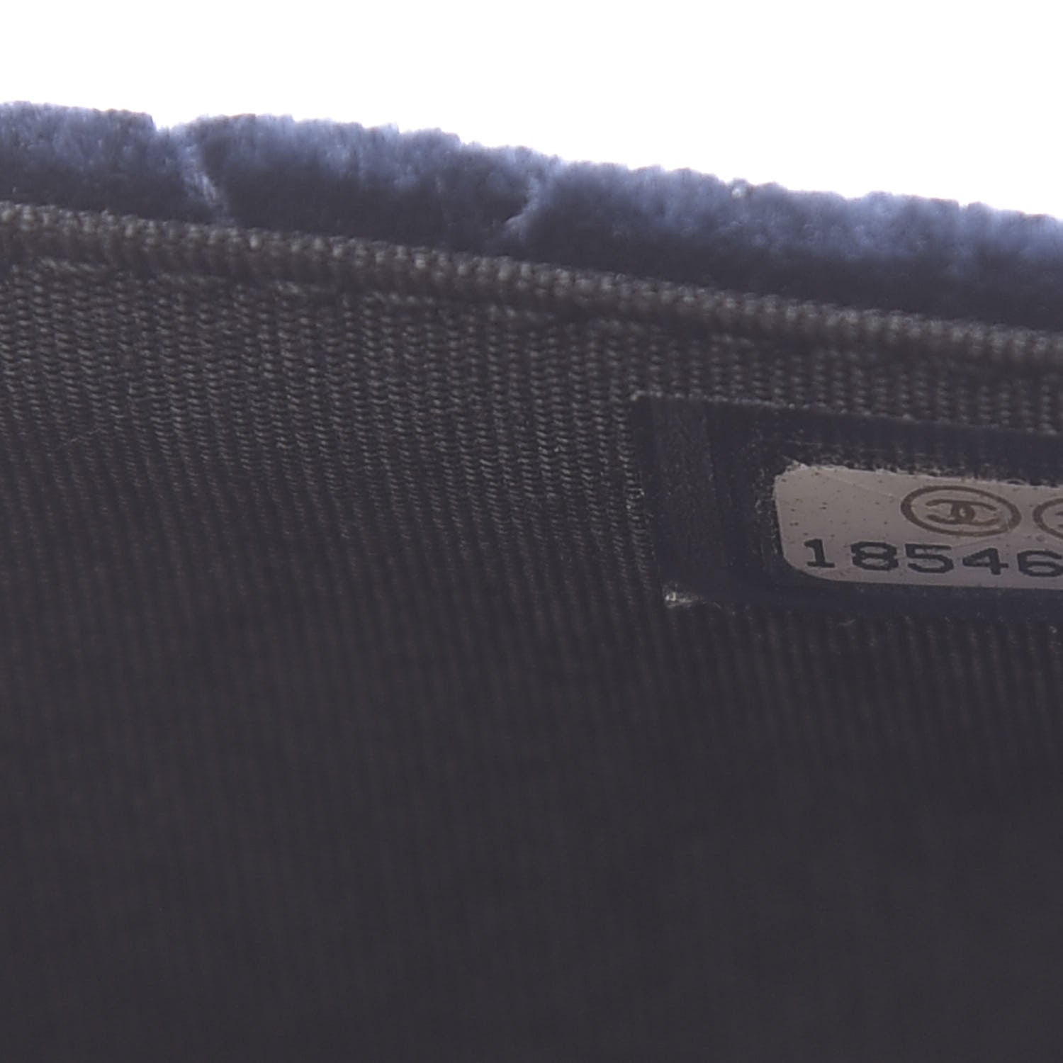 Chanel Velvet Quilted Boy Wallet On Chain WOC Navy 8 of 14