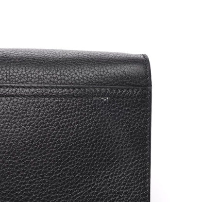 Gucci Calfskin Small GG Marmont Top Handle Bag Black 10 of 13