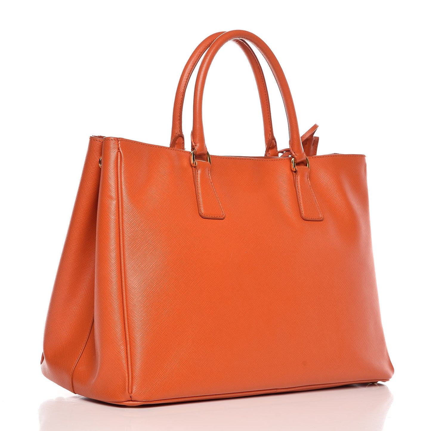 Saffiano Lux Large Tote Papaya