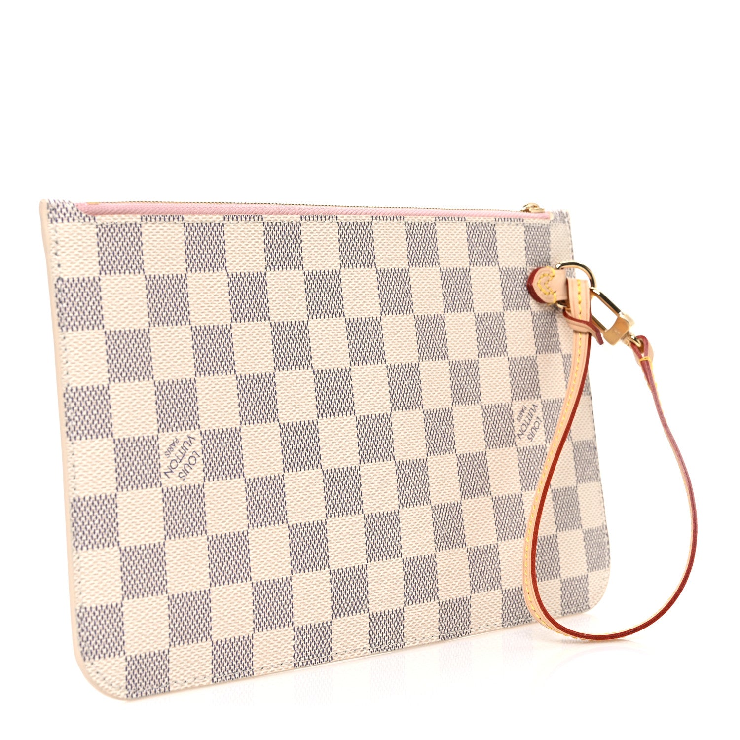 Louis Vuitton Damier Azur Neverfull MM GM Pochette Rose Ballerine 3 of 6