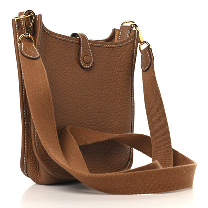 Hermes Taurillon Clemence Evelyne TPM Gold 2 of 10