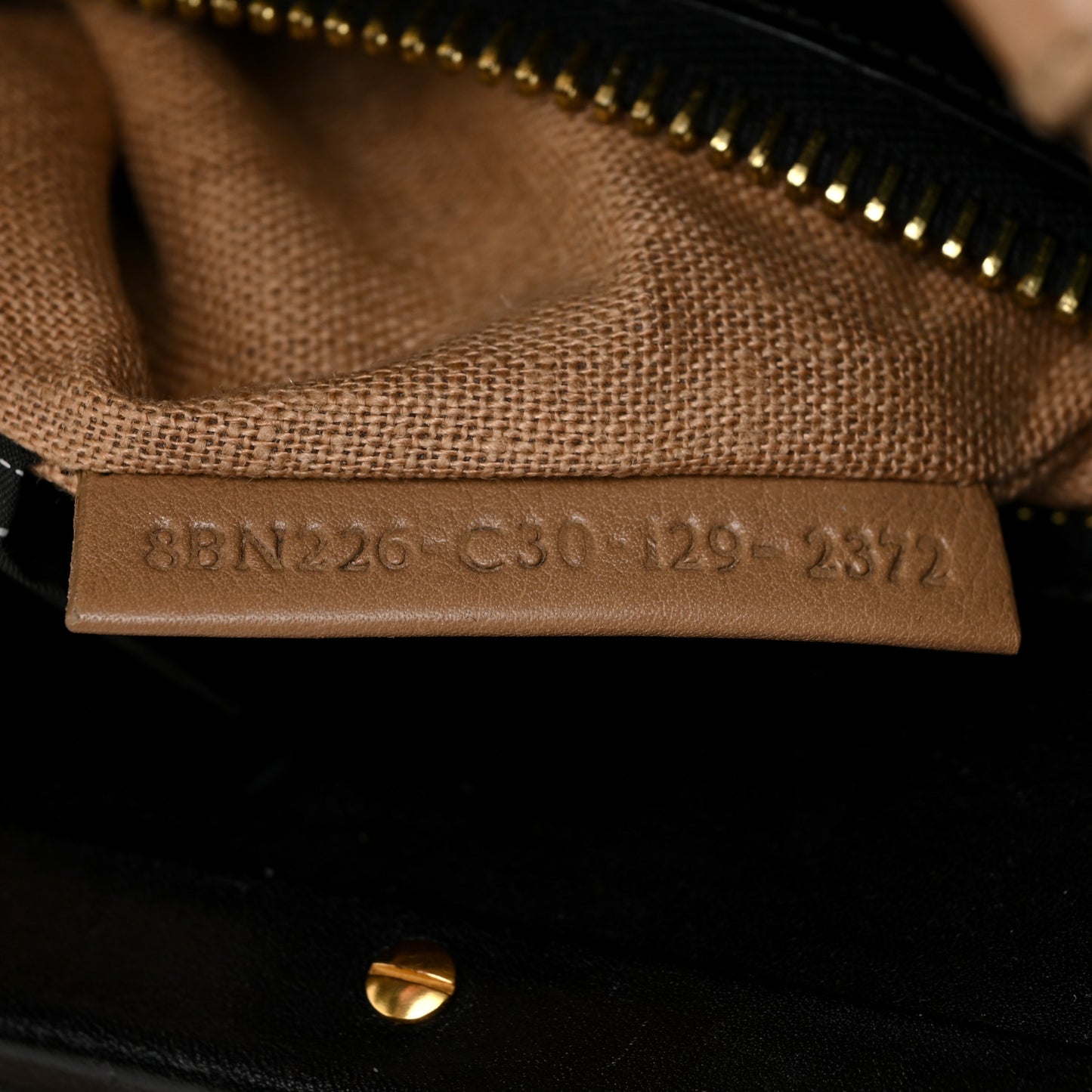 Calfskin Medium Peekaboo Iconic Satchel Tan