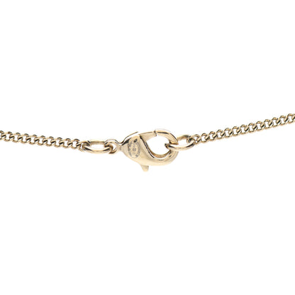 Chanel Enamel Pearl CC Flower Necklace Gold Pink 4 of 4