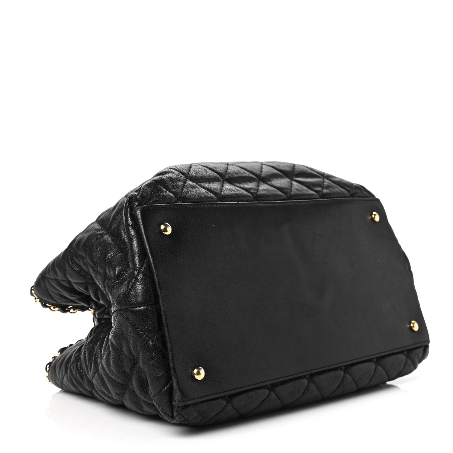 Chanel Calfskin Quilted Small Chain Me Tote Black 4 of 7