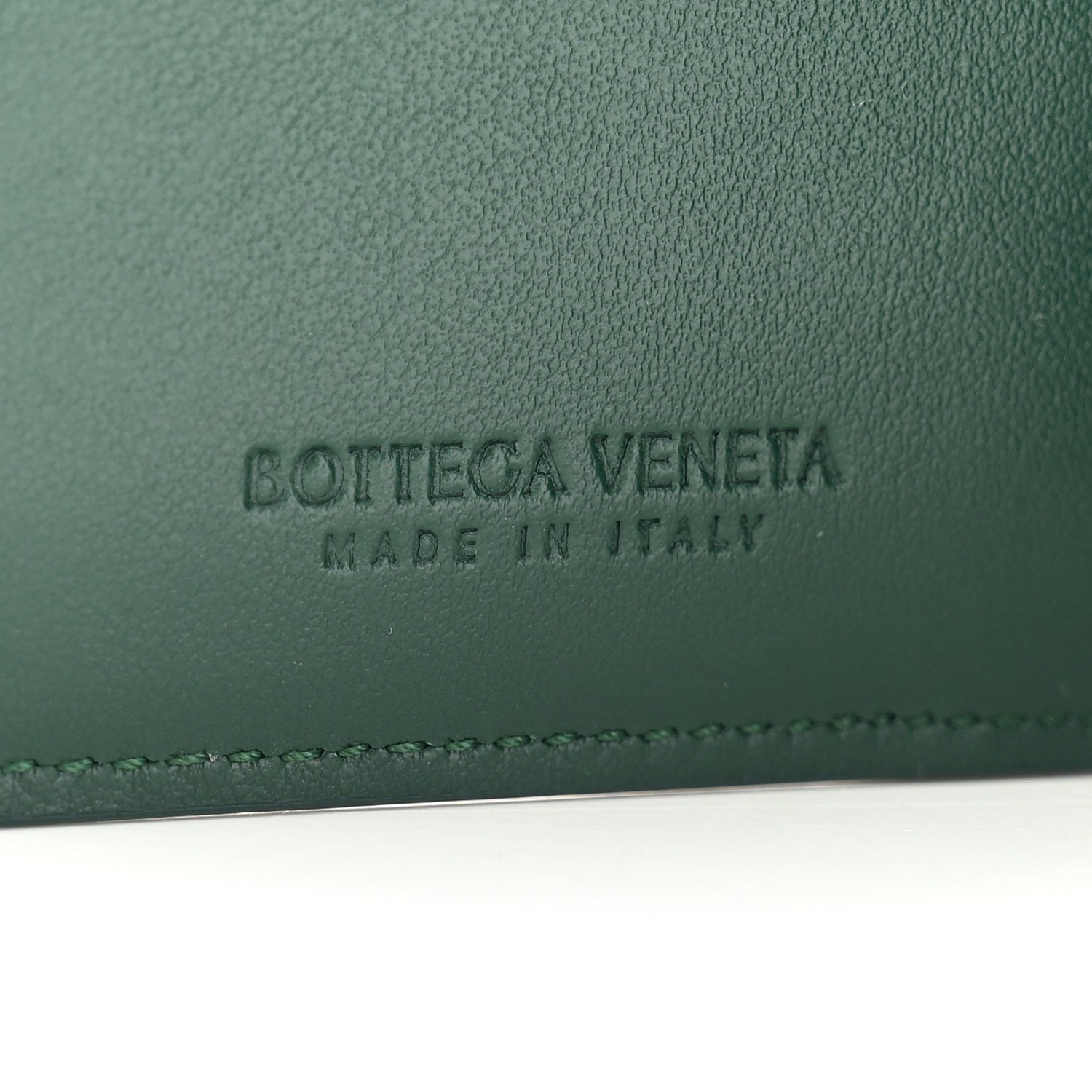 Bottega Veneta Nappa Intreccio Cassette Passport Case Raintree 6 of 9