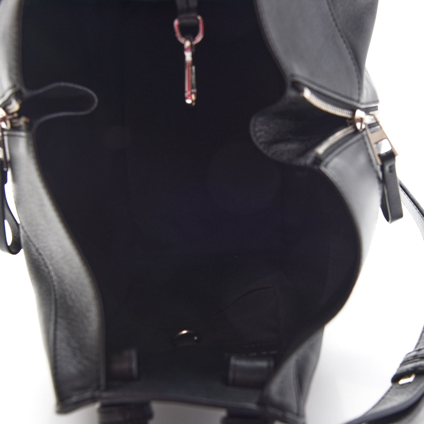 Calfskin Small Hammock Shoulder Bag Black