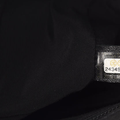 Chanel Calfskin Quilted New Medium Boy Top Handle Flap Black 9 of 10