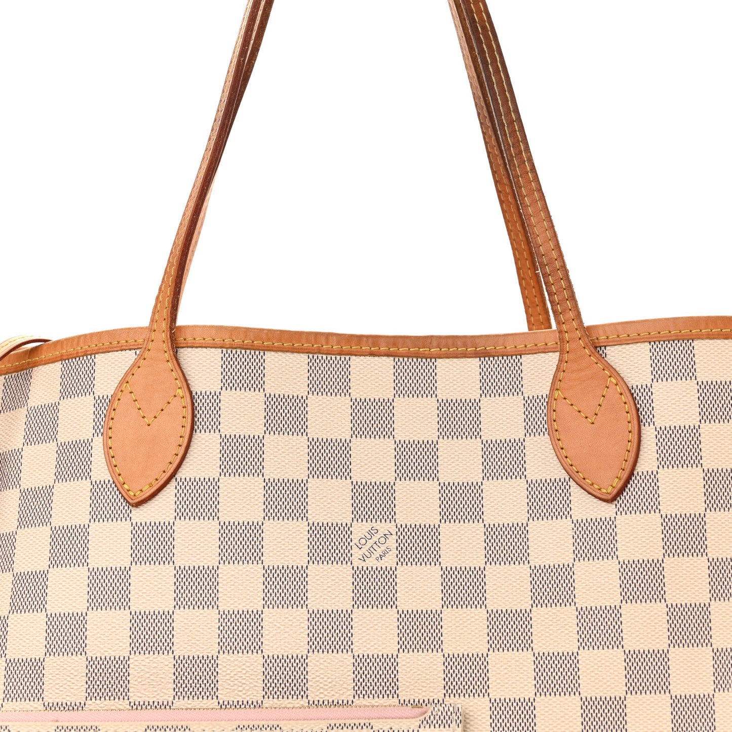 Damier Azur Neo Neverfull MM Rose Ballerine
