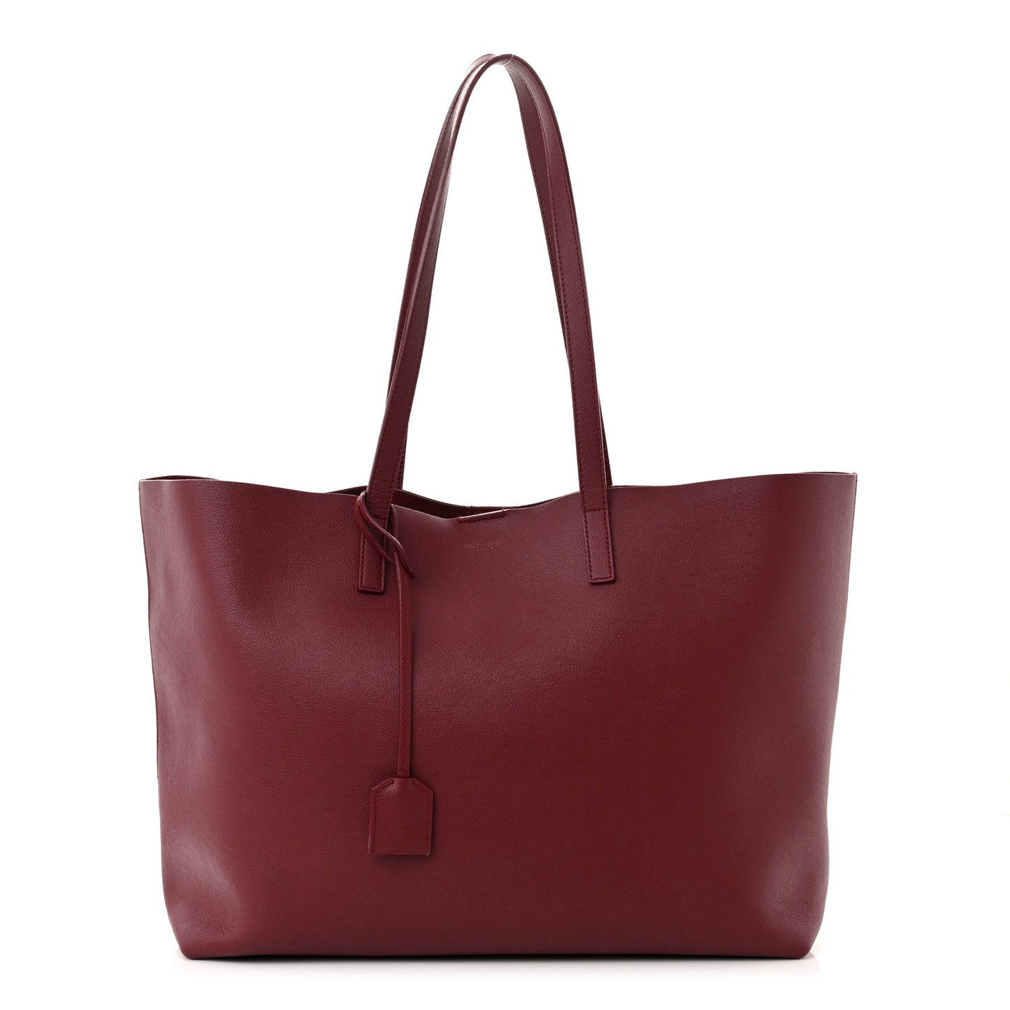 Calfskin Large Shopping Tote Opyum Red