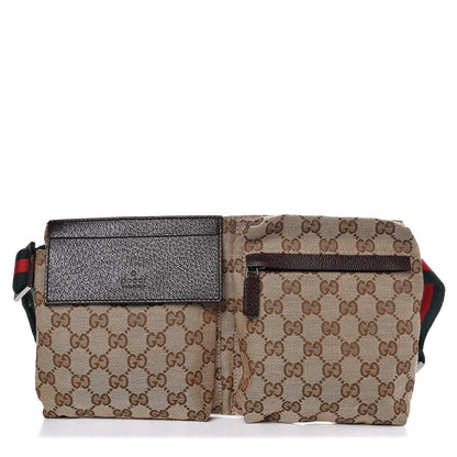 Gucci Monogram Web Belt Bag Dark Brown 1 of 7