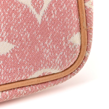 Louis Vuitton Denim Jacquard Monogram Micro Pochette Accessories Rose 10 of 10