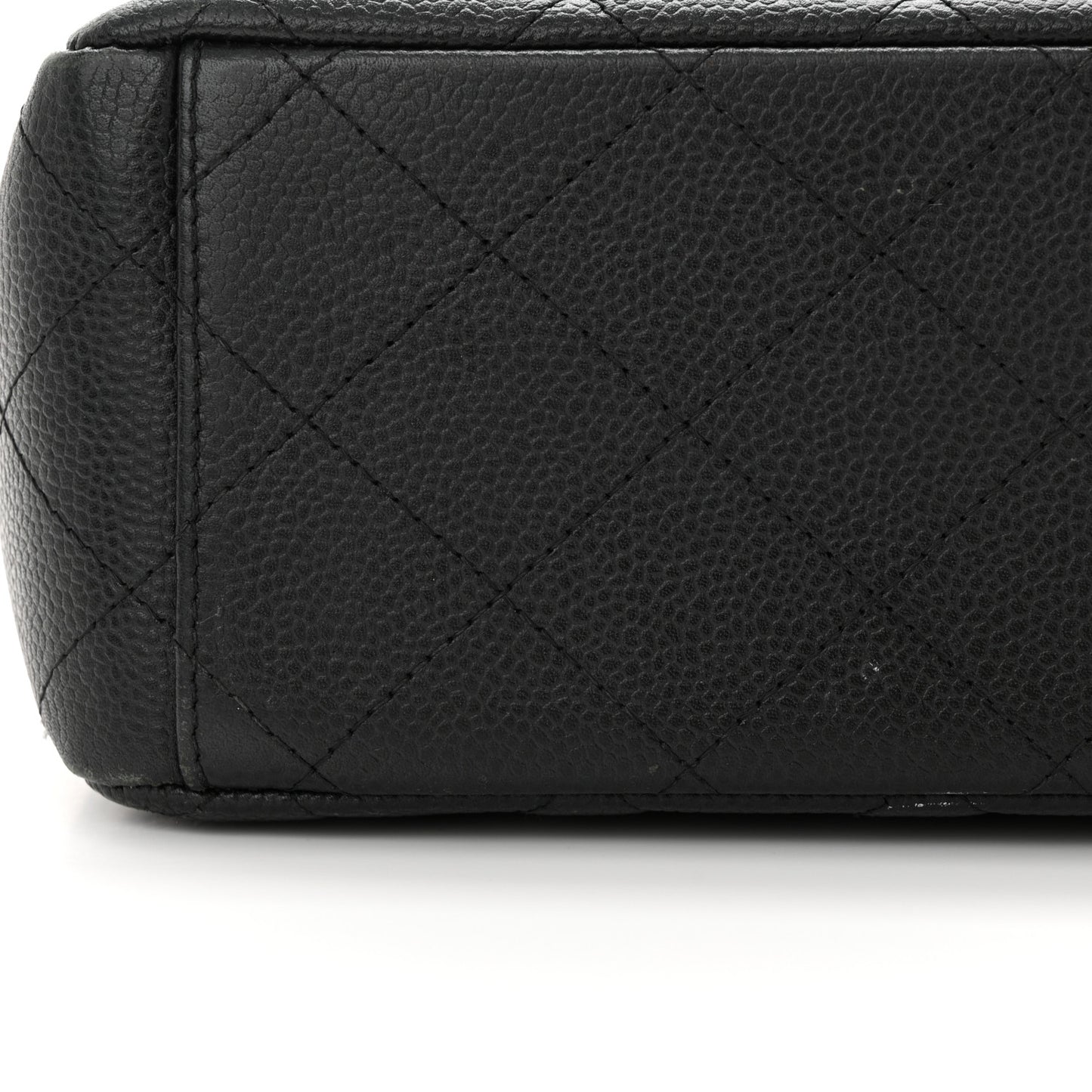 Caviar Quilted Maxi Double Flap Black