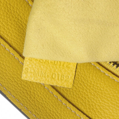 Celine Drummed Calfskin Mini Luggage Citron 10 of 10