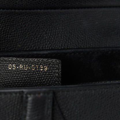 Christian Dior Grained Calfskin Saddle Bag Black 9 of 10